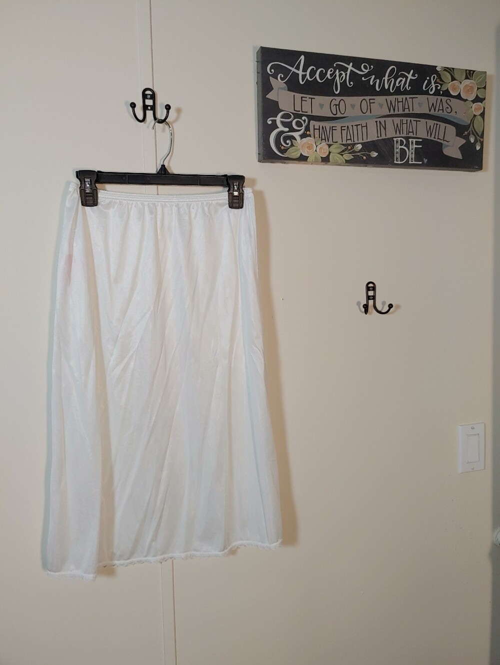 Like New Sears Large White Half Slip